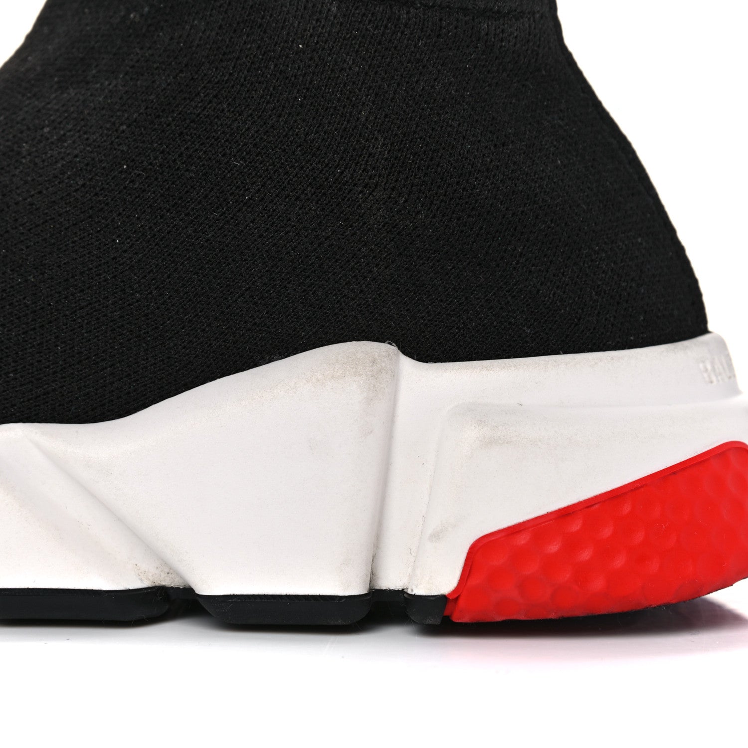 Balenciaga Technical 3D Knit Mens Speed Sneakers 40 Black Red 12 of 18