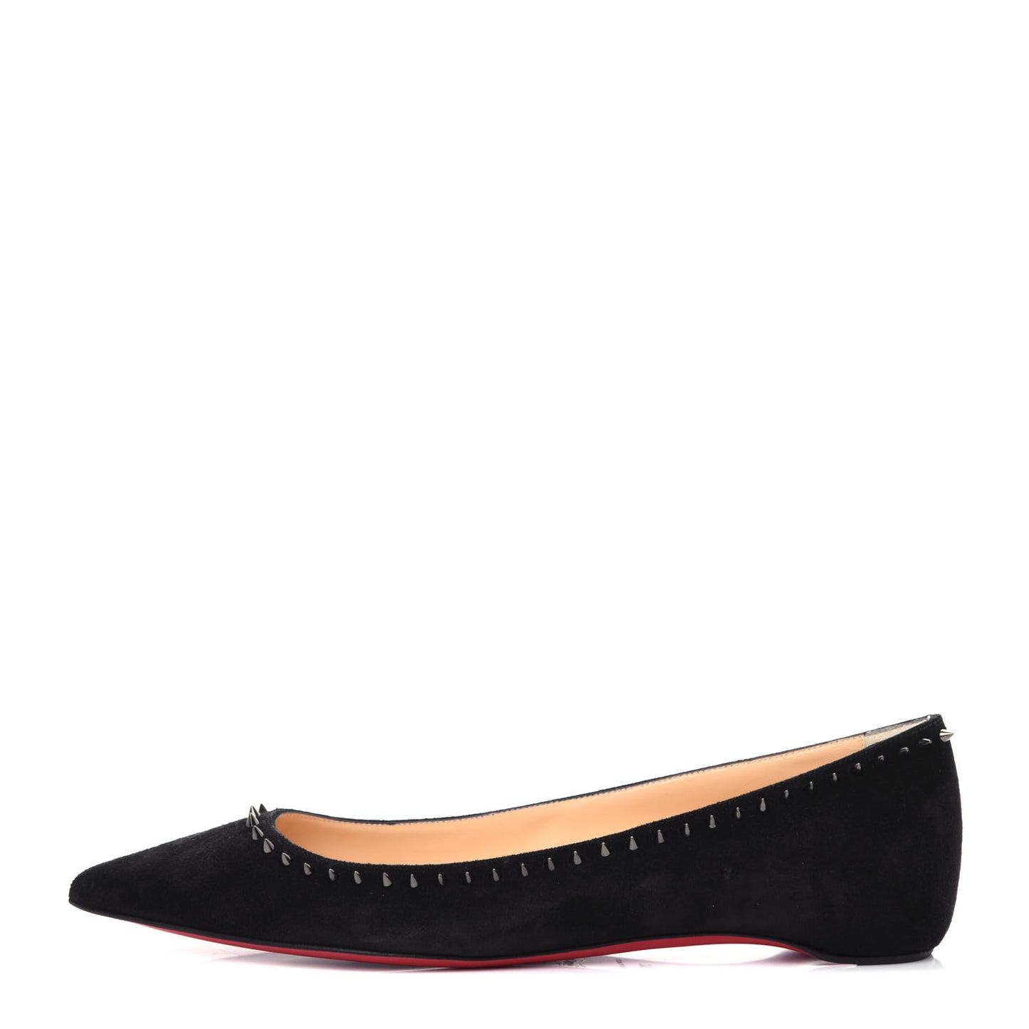 Veau Velours Anjalina Flats 39.5 Black