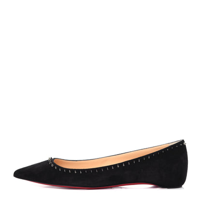 Christian Louboutin Veau Velours Anjalina Flats 39.5 Black 1 of 11