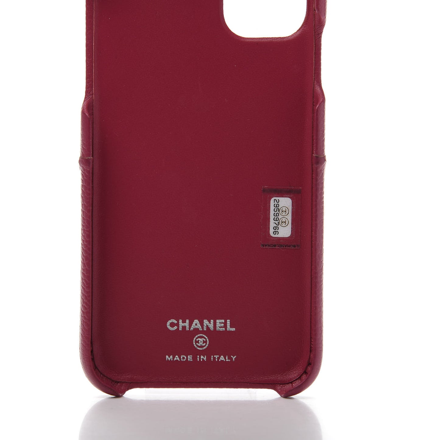 Caviar Quilted iPhone 11 Tech Case Dark Pink