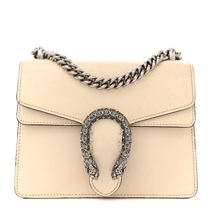 Gucci Textured Calfskin Crystal Mini Dionysus Shoulder Bag Mystic White 1 of 20