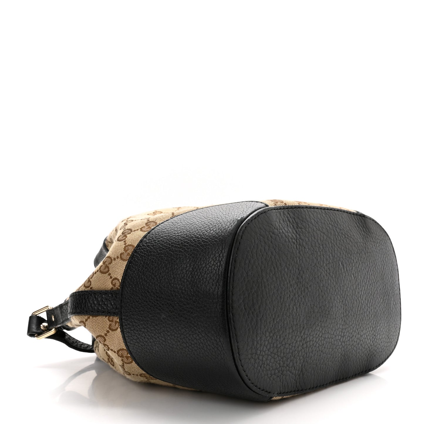 GG Monogram Calfskin Bucket Bag Black