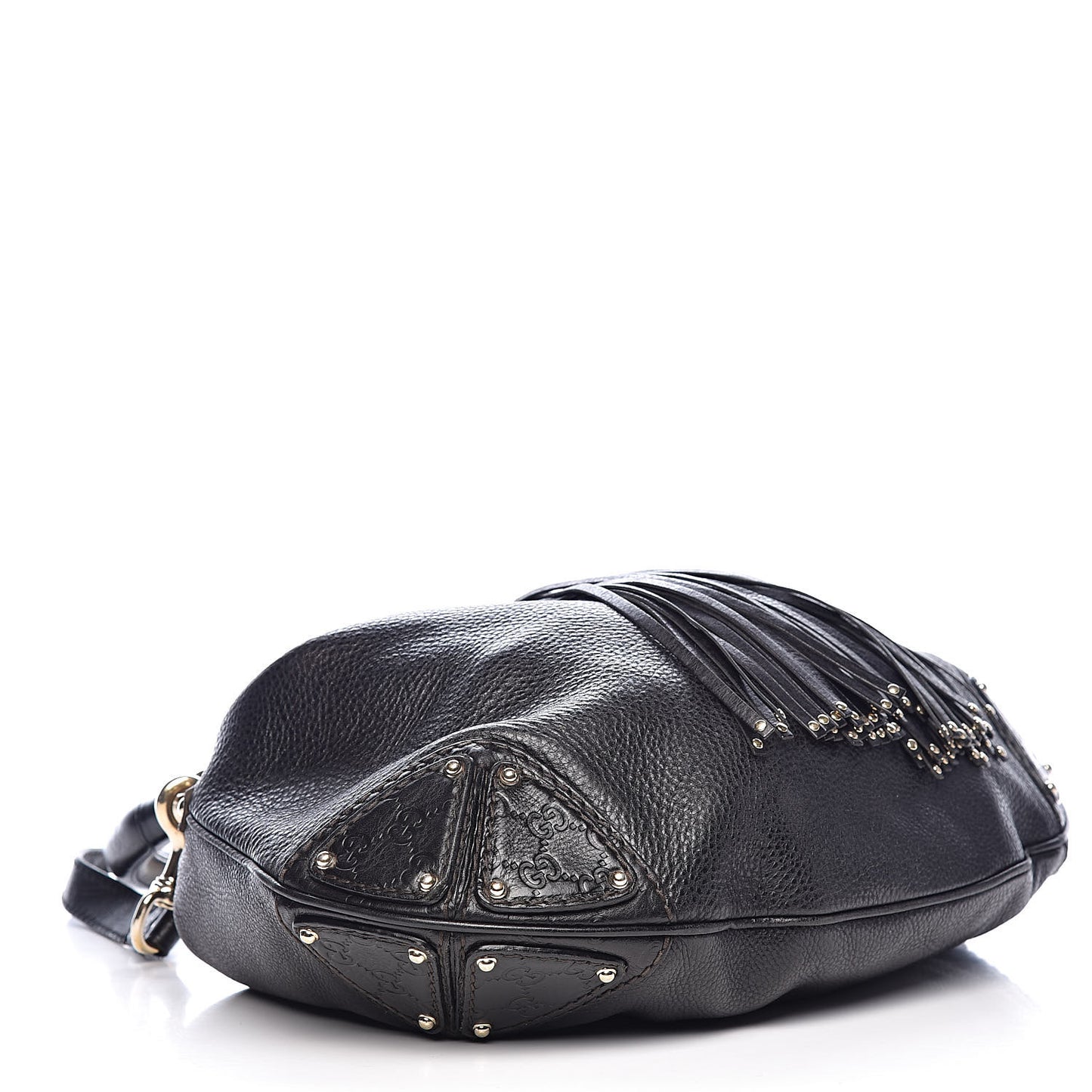Calfskin Large Indy Top Handle Hobo Black