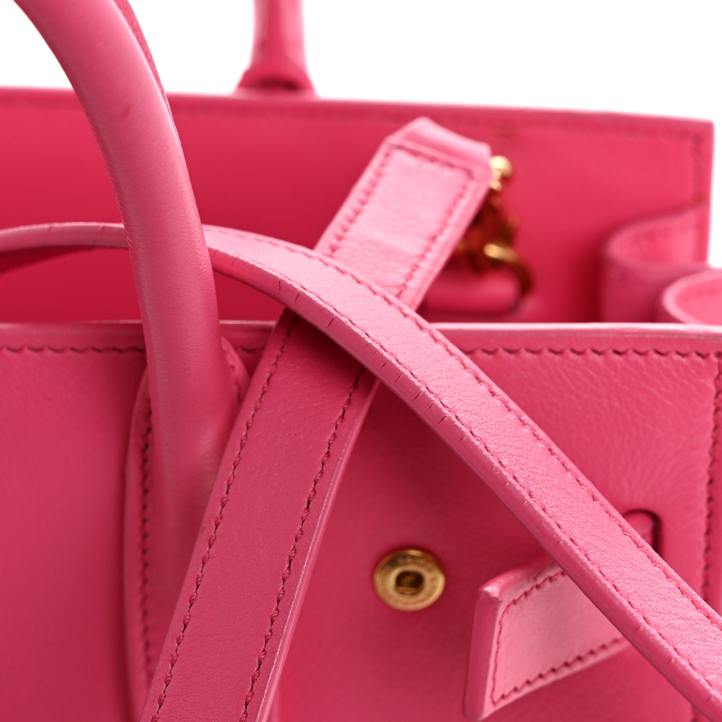 Calfskin Nano Sac De Jour Lipstick Fuchsia