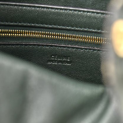 Celine Natural Calfskin Seau Sangle Bucket Green 7 of 10