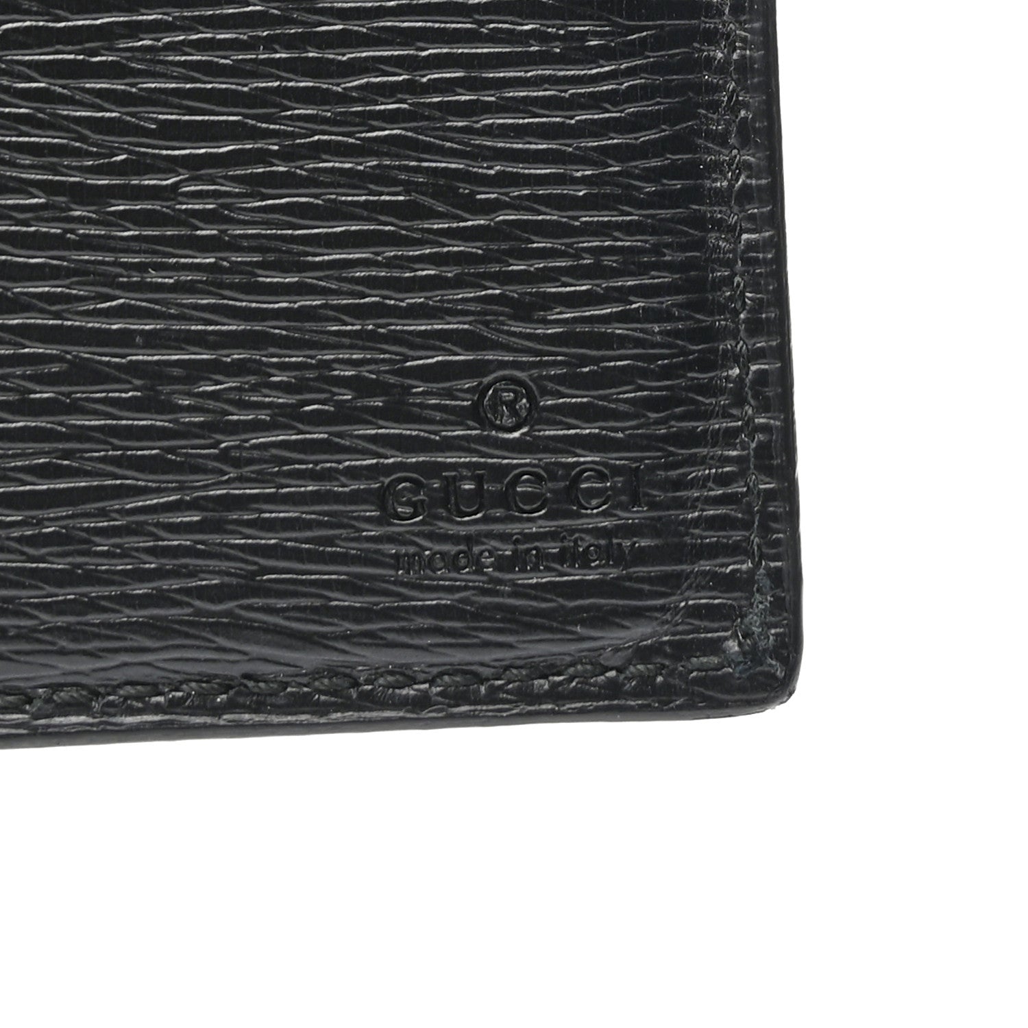 Gucci Shangai Calfskin Kingsnake Bi-Fold Wallet Black 5 of 6