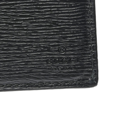 Gucci Shangai Calfskin Kingsnake Bi-Fold Wallet Black 5 of 6