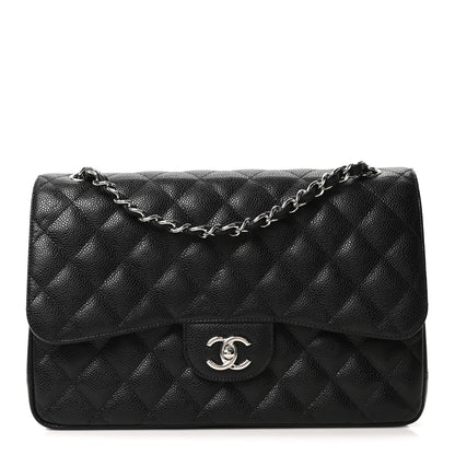 Chanel Caviar Quilted Jumbo Double Flap Black 1 of 11