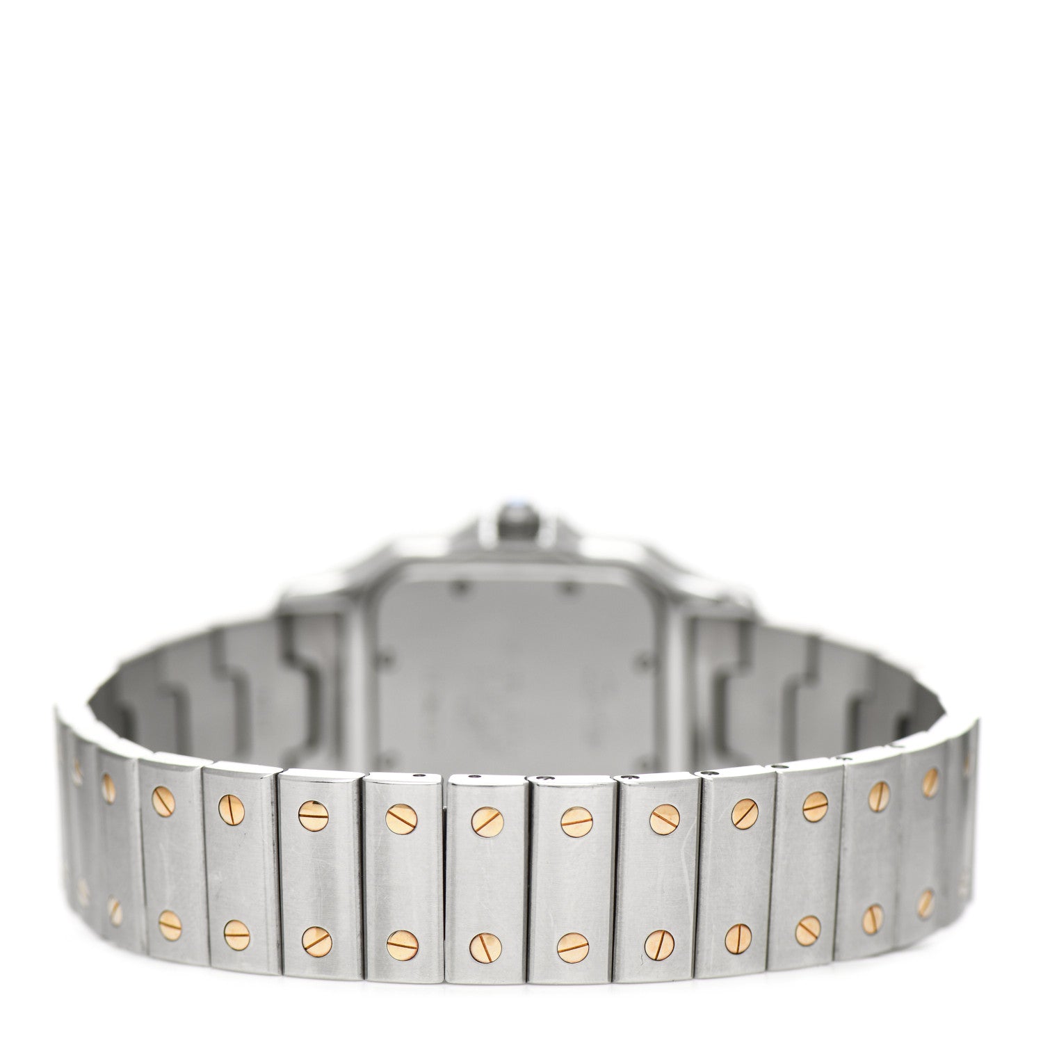 Cartier Stainless Steel 18K Yellow Gold 29mm Santos De Cartier Galbee Quartz Watch 3 of 4