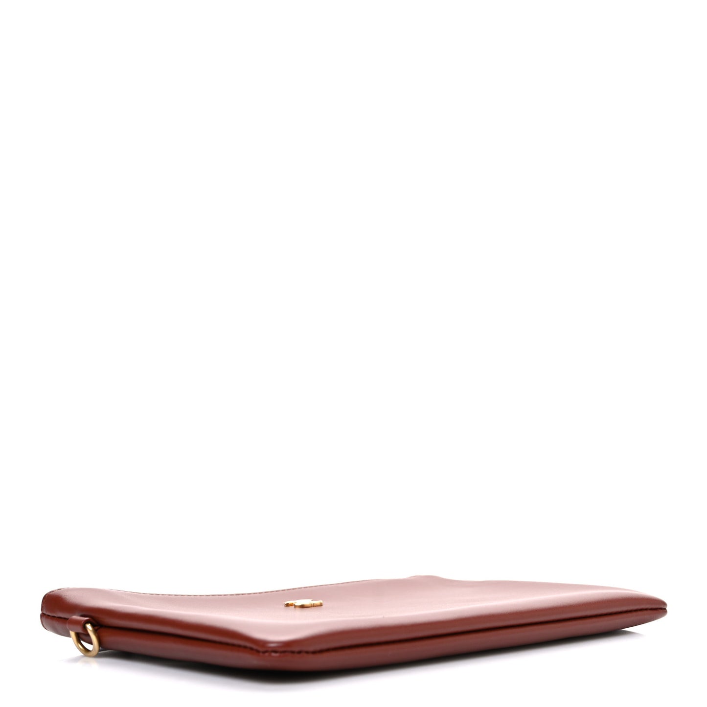 Shiny Calfskin Chanel 22 Removable Pouch Brown