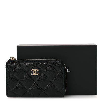 Chanel Caviar Quilted Zipped Key Holder Case Black 11 of 11