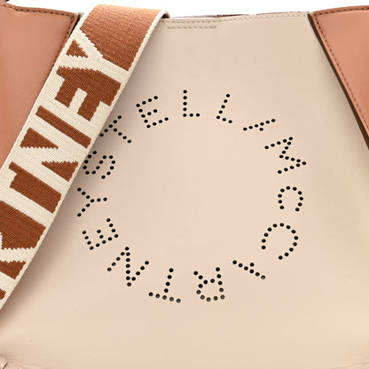 Stella McCartney Eco Alter Nappa Perforated Logo Mini Crossbody Beige 9 of 13