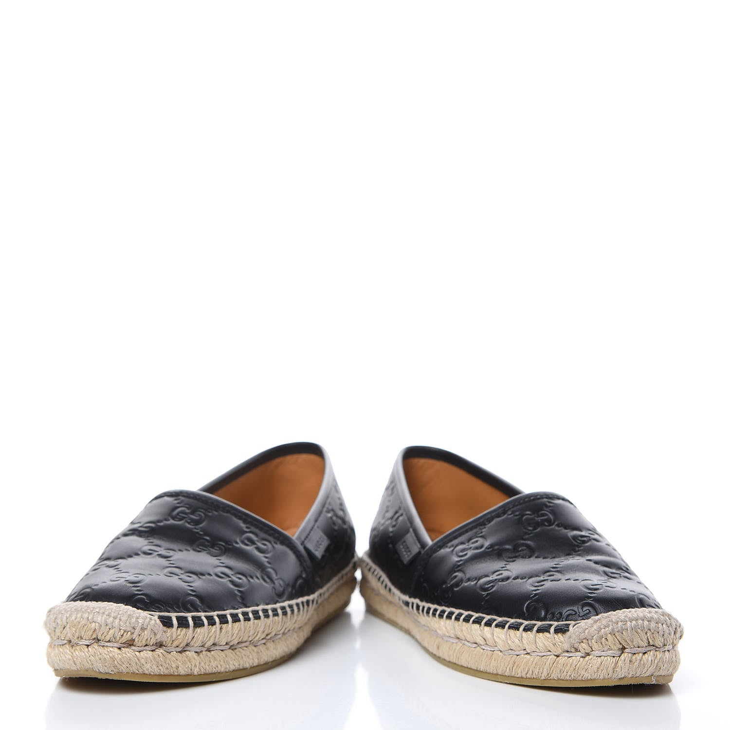 Gucci Guccissima Signature Espadrilles 37.5 Black 6 of 13
