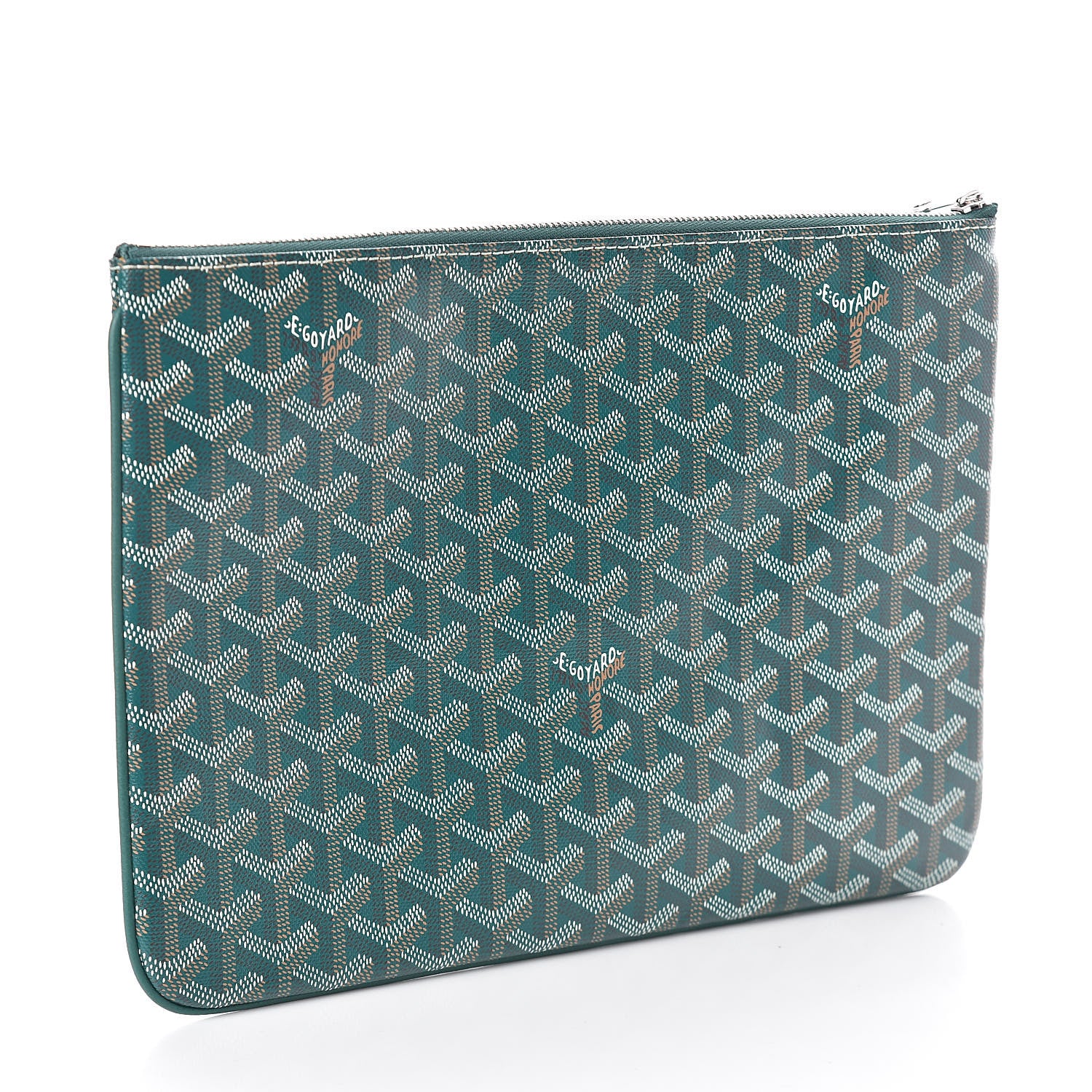 Goyard Goyardine Senat Pochette MM Green 3 of 7