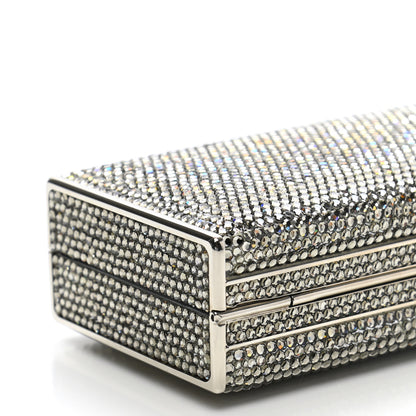 Judith Leiber Swarovski Crystal Minaudiere Clutch Silver 6 of 7
