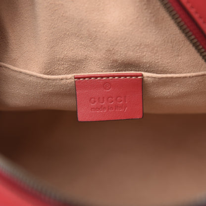 Gucci Calfskin Matelasse GG Marmont Dome Backpack Hibiscus Red 5 of 10
