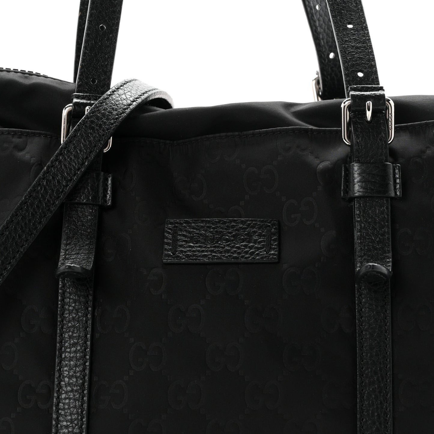 Nylon Monogram Tote Black