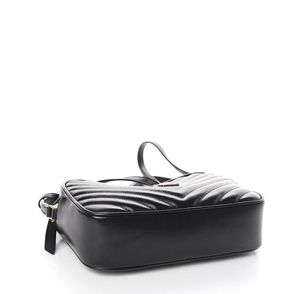 Saint Laurent Calfskin Matelasse Monogram Lou Camera Bag Black 3 of 9