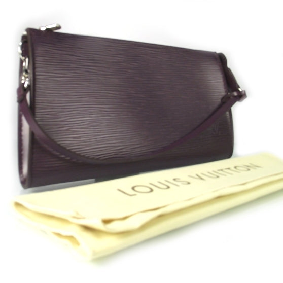 Louis Vuitton Epi Pochette Accessories Bag Cassis Purple 3 of 9