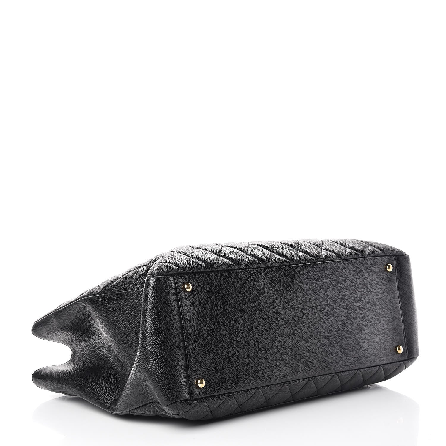 Chanel Caviar Quilted XL Grand Shopping Tote GST Black 4 of 17