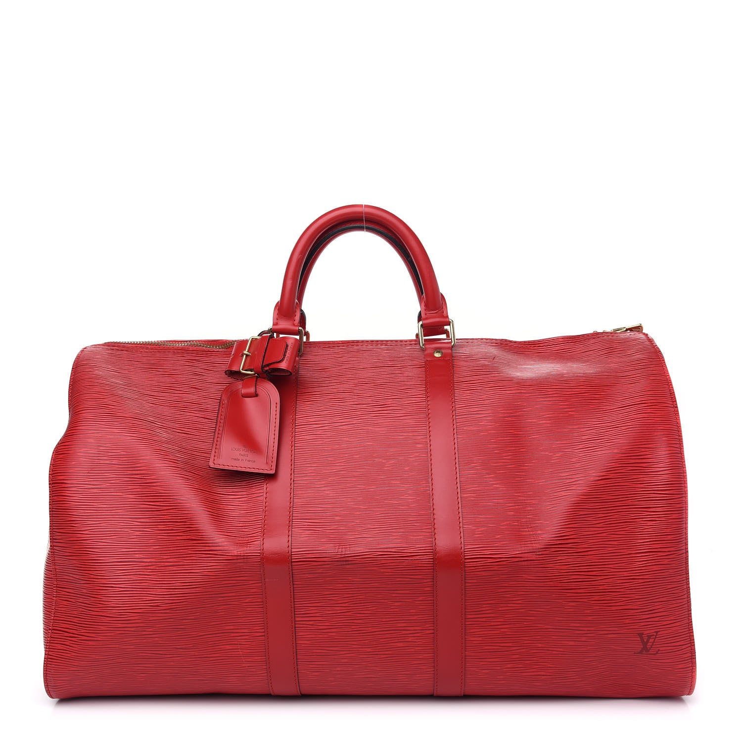 Louis Vuitton Epi Keepall 50 Castillan Red 1 of 14