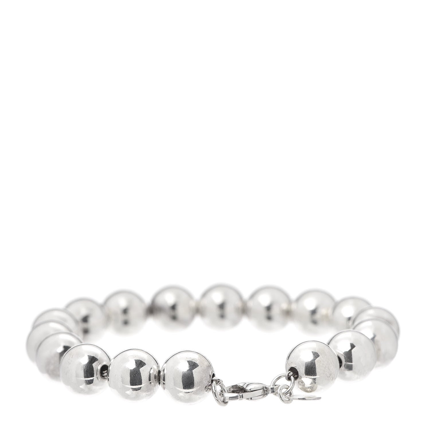 Tiffany Sterling Silver 10mm HardWear Ball Bracelet 3 of 6