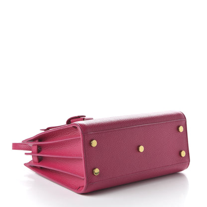 Saint Laurent Grained Calfskin Baby Sac De Jour Fuchsia 5 of 10