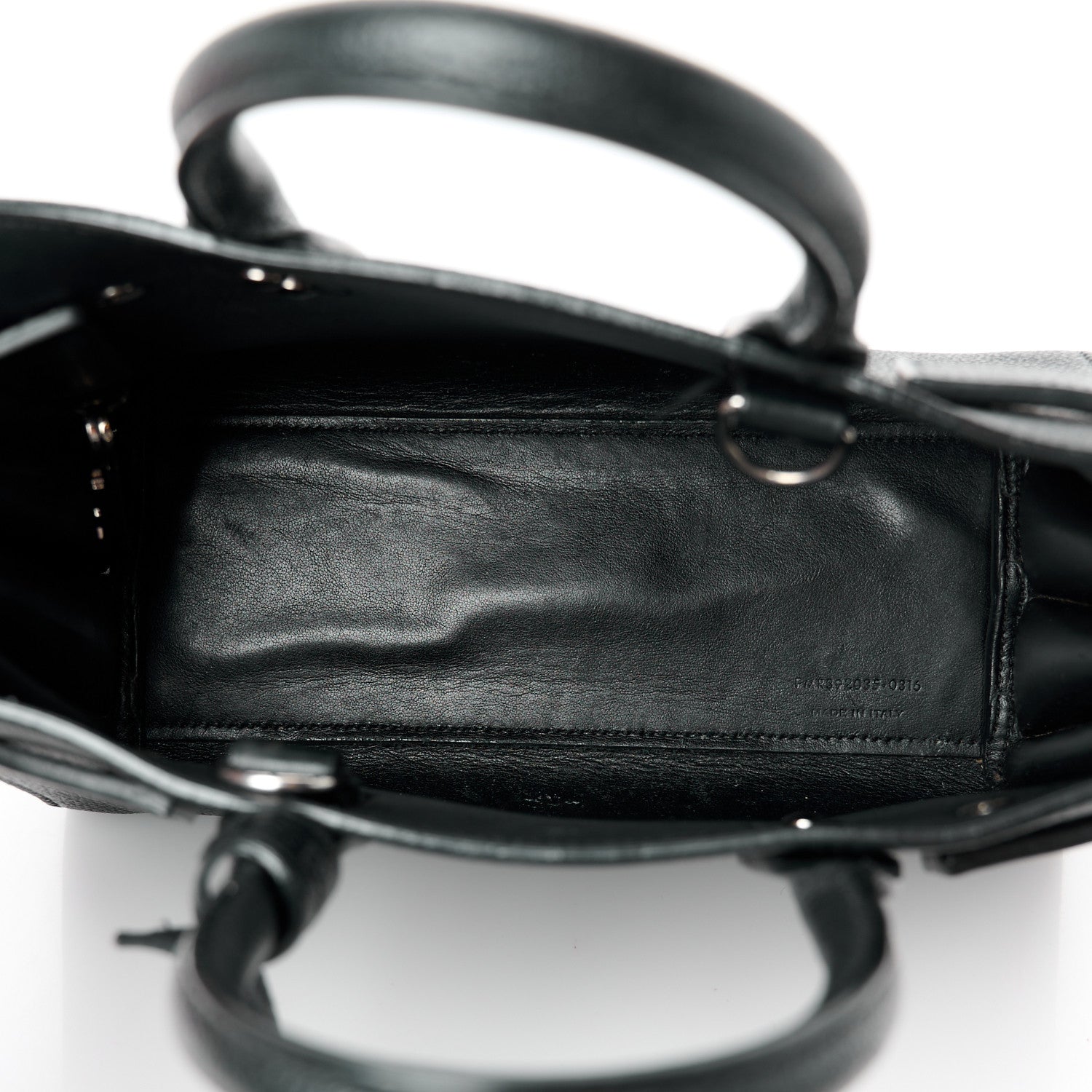 Saint Laurent Grained Calfskin Nano Sac De Jour Black 5 of 13