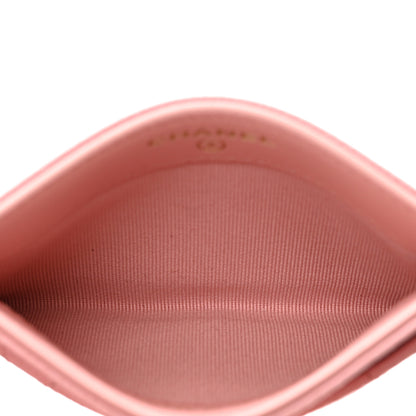 Chanel Caviar Quilted Card Holder Light Pink 5 of 9