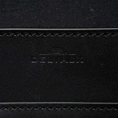 Delvaux Raffia Striped Cool Box MM Satchel Black Naturel 6 of 9