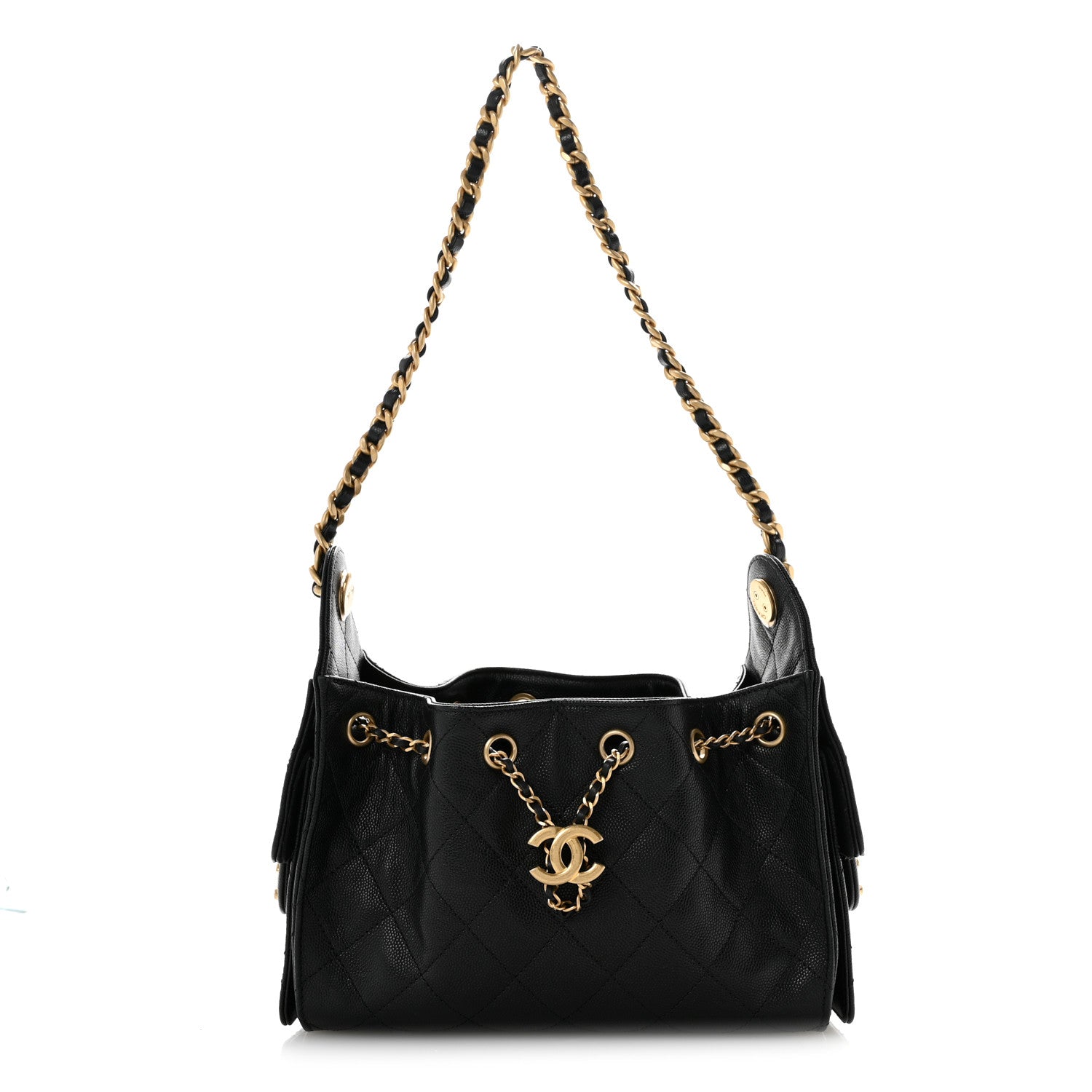 Chanel Caviar Quilted Mini Chanel 25 Handbag Black 1 of 12