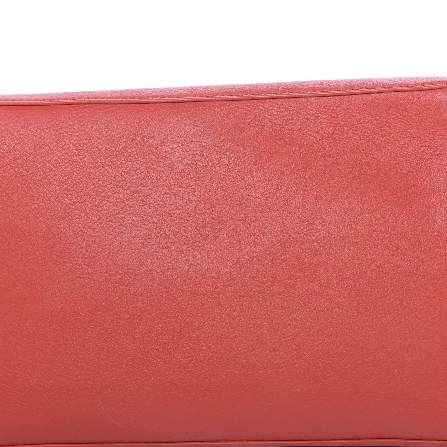 Calfskin V Bucket Bag Red