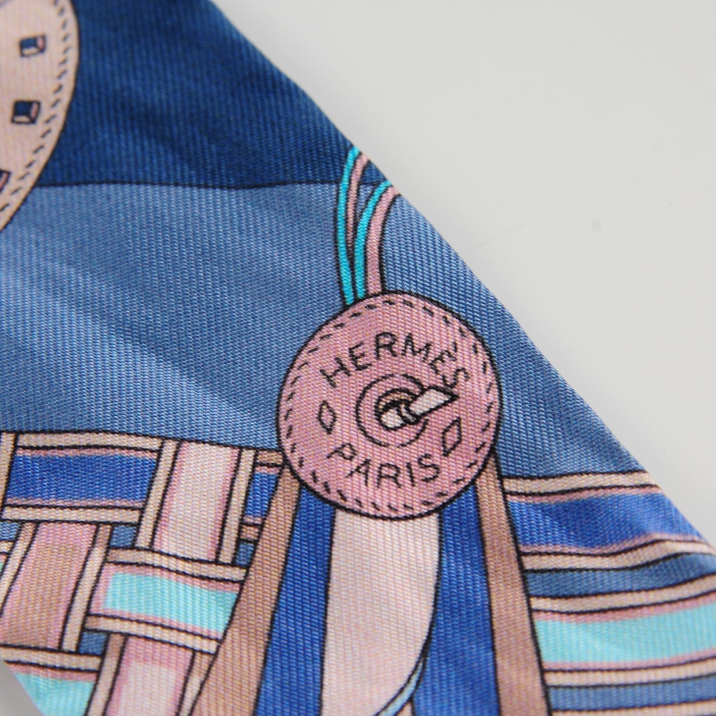 Silk Brides et Gris-Gris Twilly Marine Turquoise Rose
