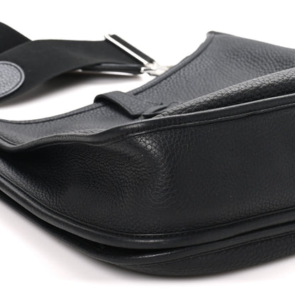 Hermes Taurillon Clemence Evelyne III PM Black 9 of 10