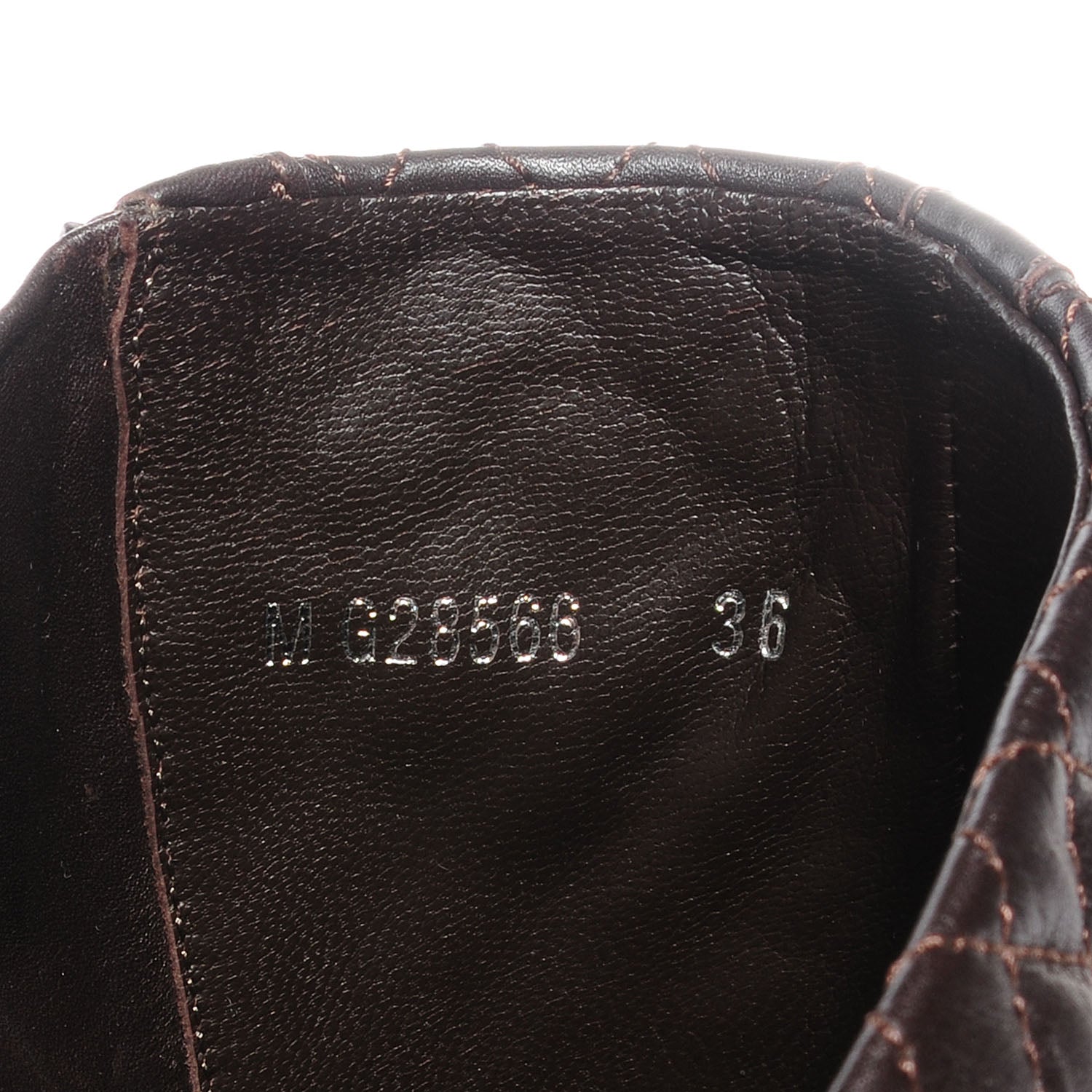 Chanel Calfskin Quilted Biker Boots 36 Marron Fonce 11 of 17