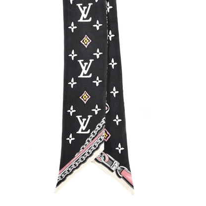 Louis Vuitton Silk Monogram Wild At Heart BB Bandeau Black 2 of 3
