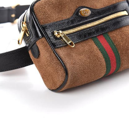Gucci Suede Small Ophidia Belt Bag 85 34 Brown 6 of 8