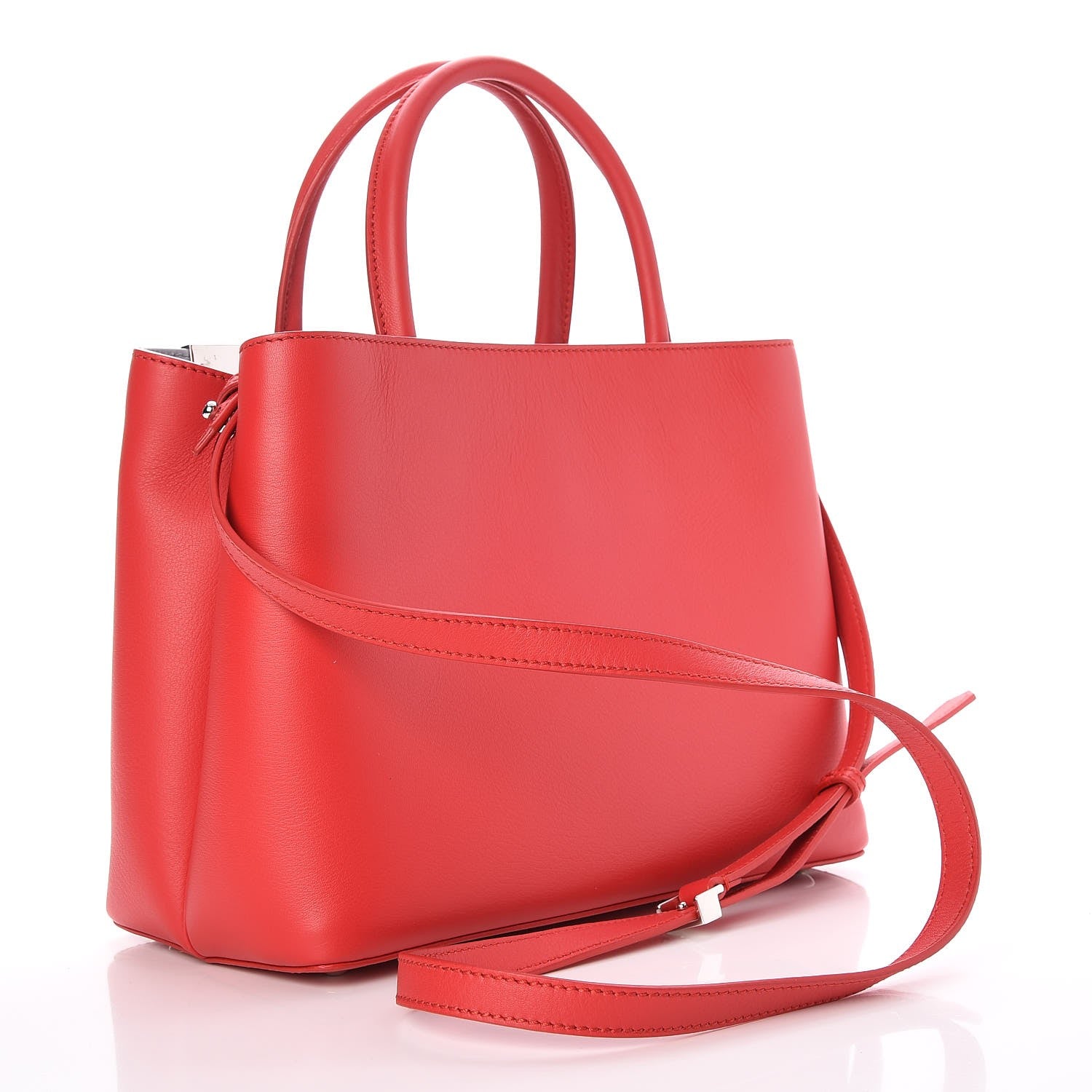Fendi Vitello Dolce Century Petite 2Jours Tote Fiamma Ardesia 3 of 6