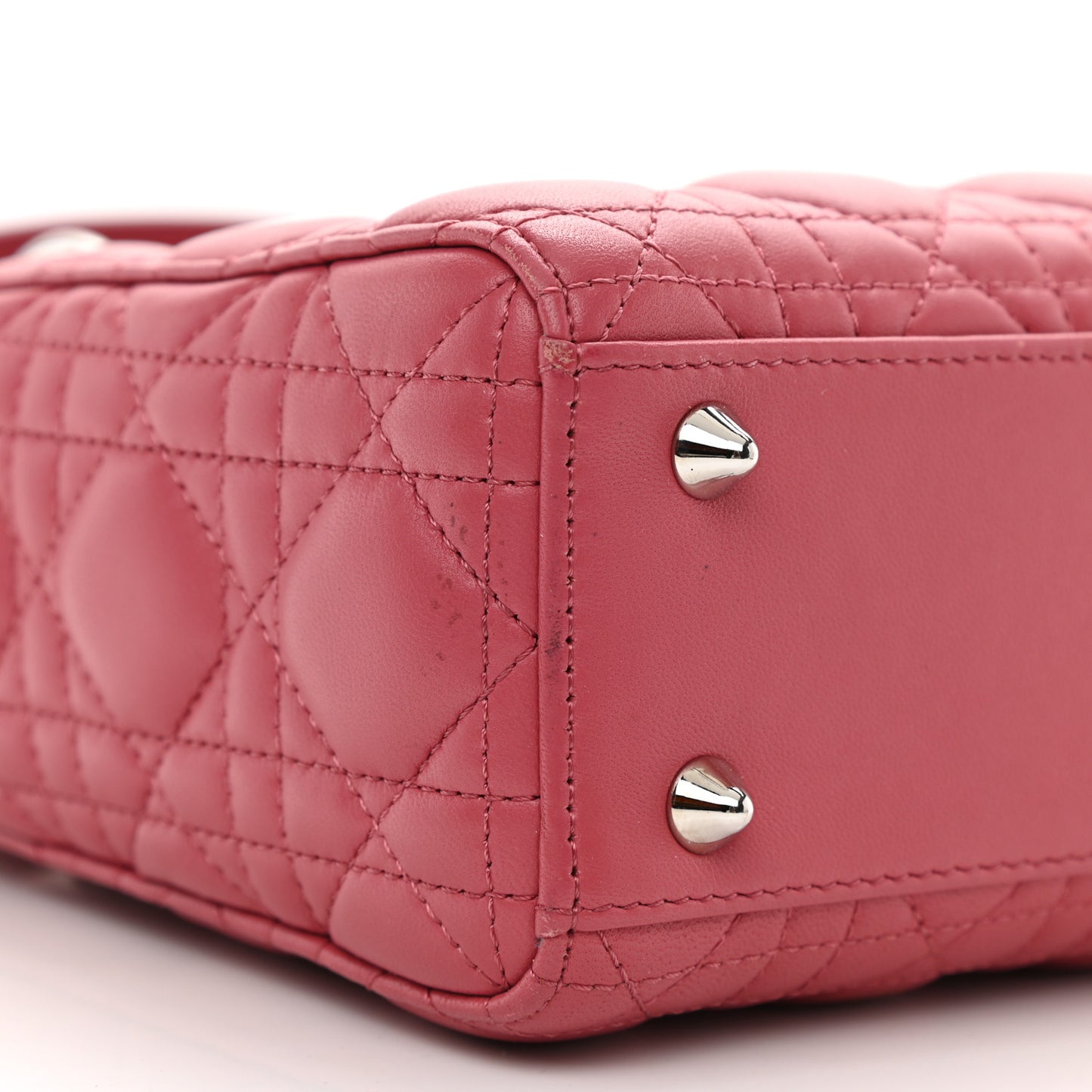 Lambskin Cannage Small My ABCDior Lady Dior Pink Honey