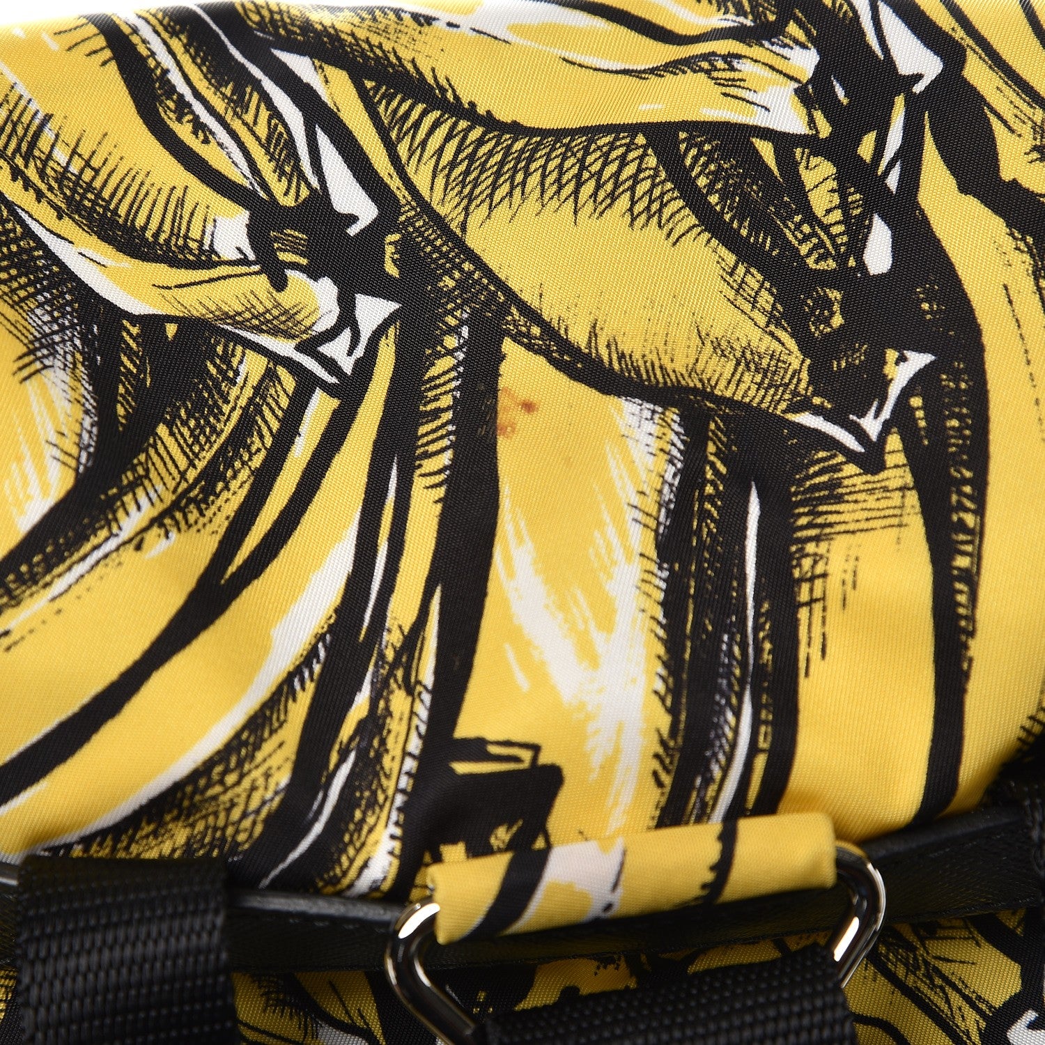 Prada Tessuto Nylon Medium Banana Print Backpack Giallo Dis Banana 8 of 8