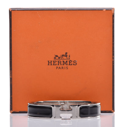 Hermes Enamel Narrow Clic Clac H Bracelet PM Black 5 of 6