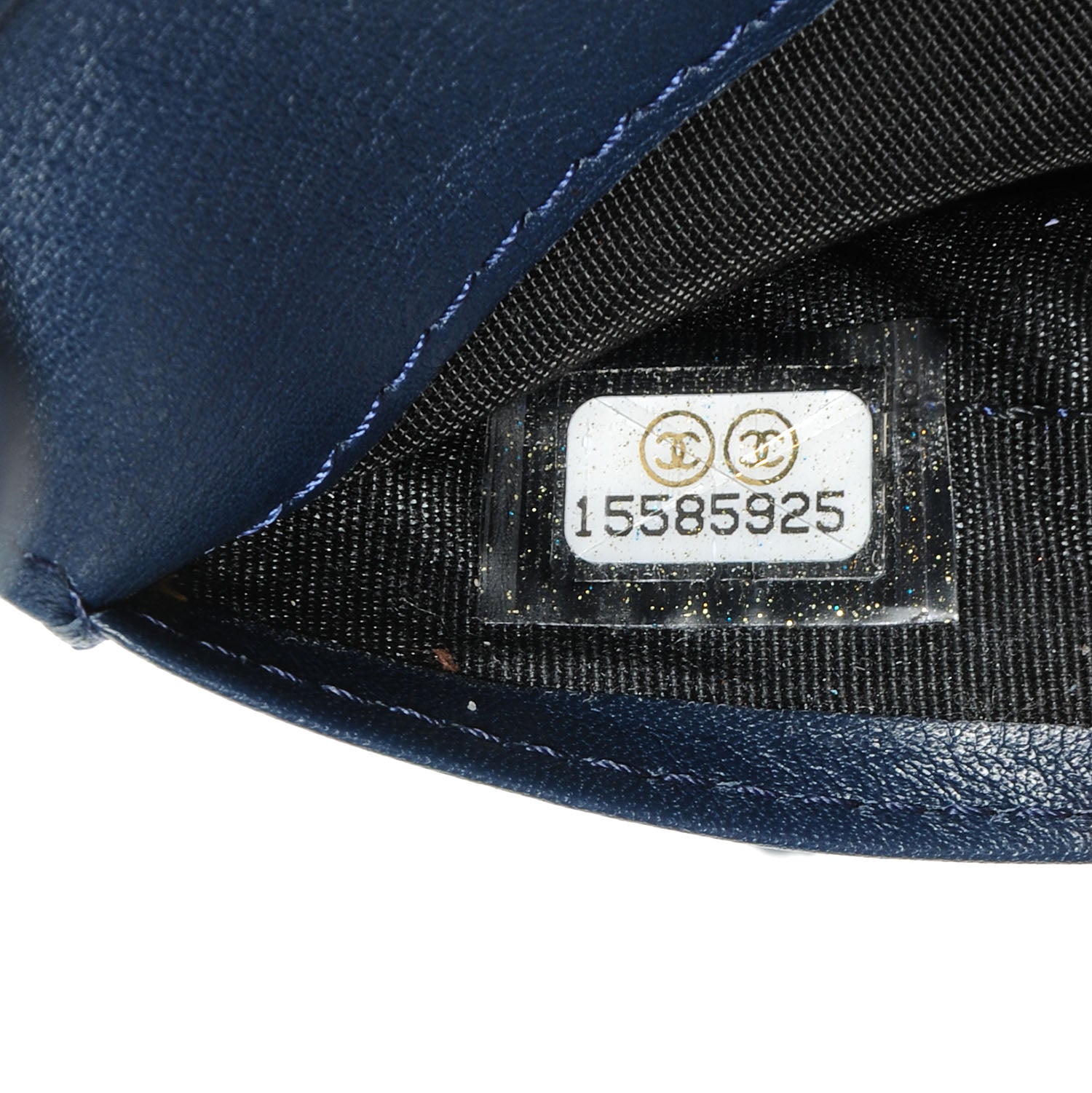 Chanel Caviar CC French Wallet Navy 8 of 8