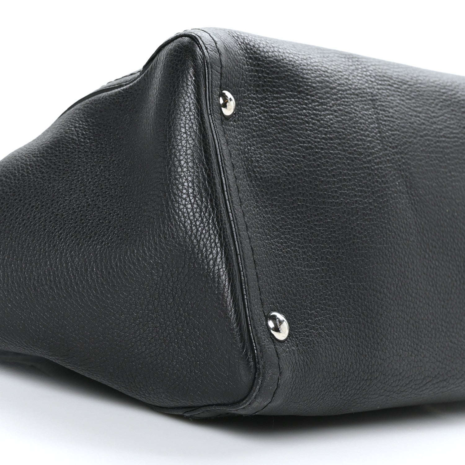 Salvatore Ferragamo Calfskin Medium Verve Double Zip Tote Black 6 of 7
