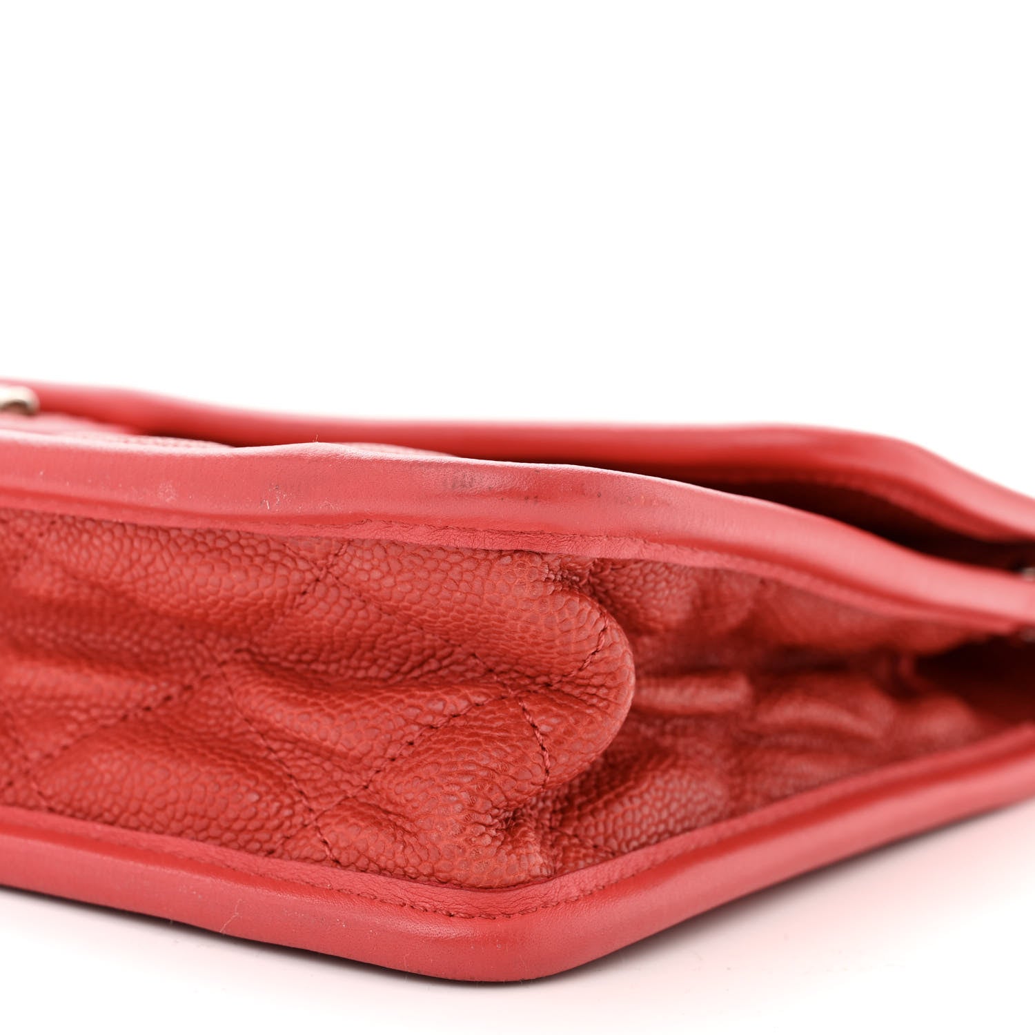 Chanel Caviar Quilted Medium French Riviera Flap Red 10 of 12