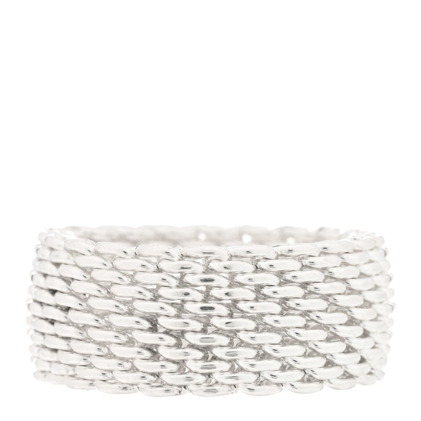 Sterling Silver Somerset Mesh Ring 58 8.5