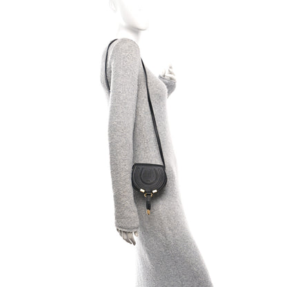 Chloe Calfskin Nano Marcie Saddle Bag Black 2 of 12