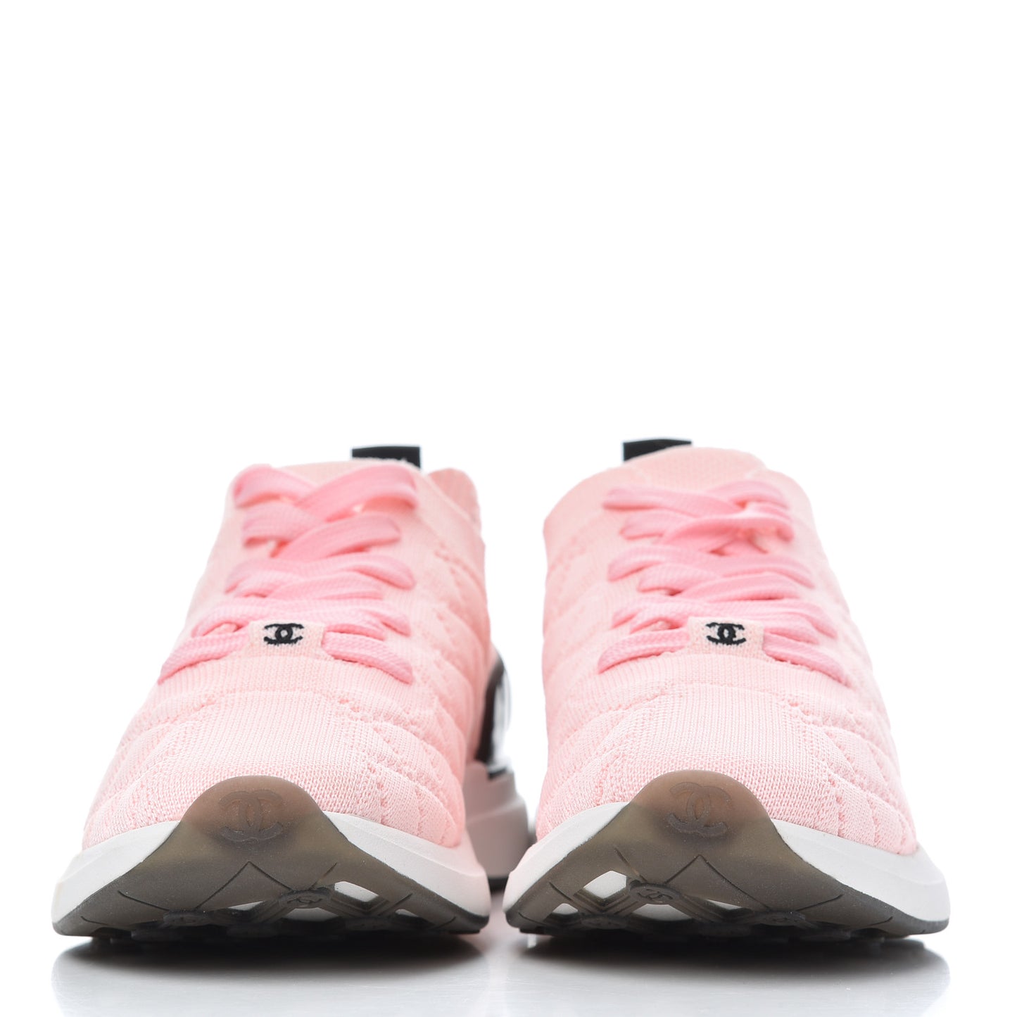Mixed Fibers Quilted Womens CC Sneakers 39.5 Light Pink