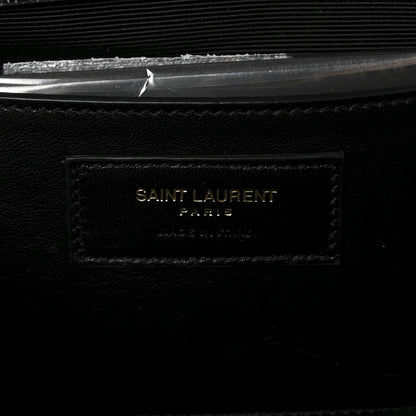 Saint Laurent Grain De Poudre Monogram Cassandre Clutch Black 6 of 6