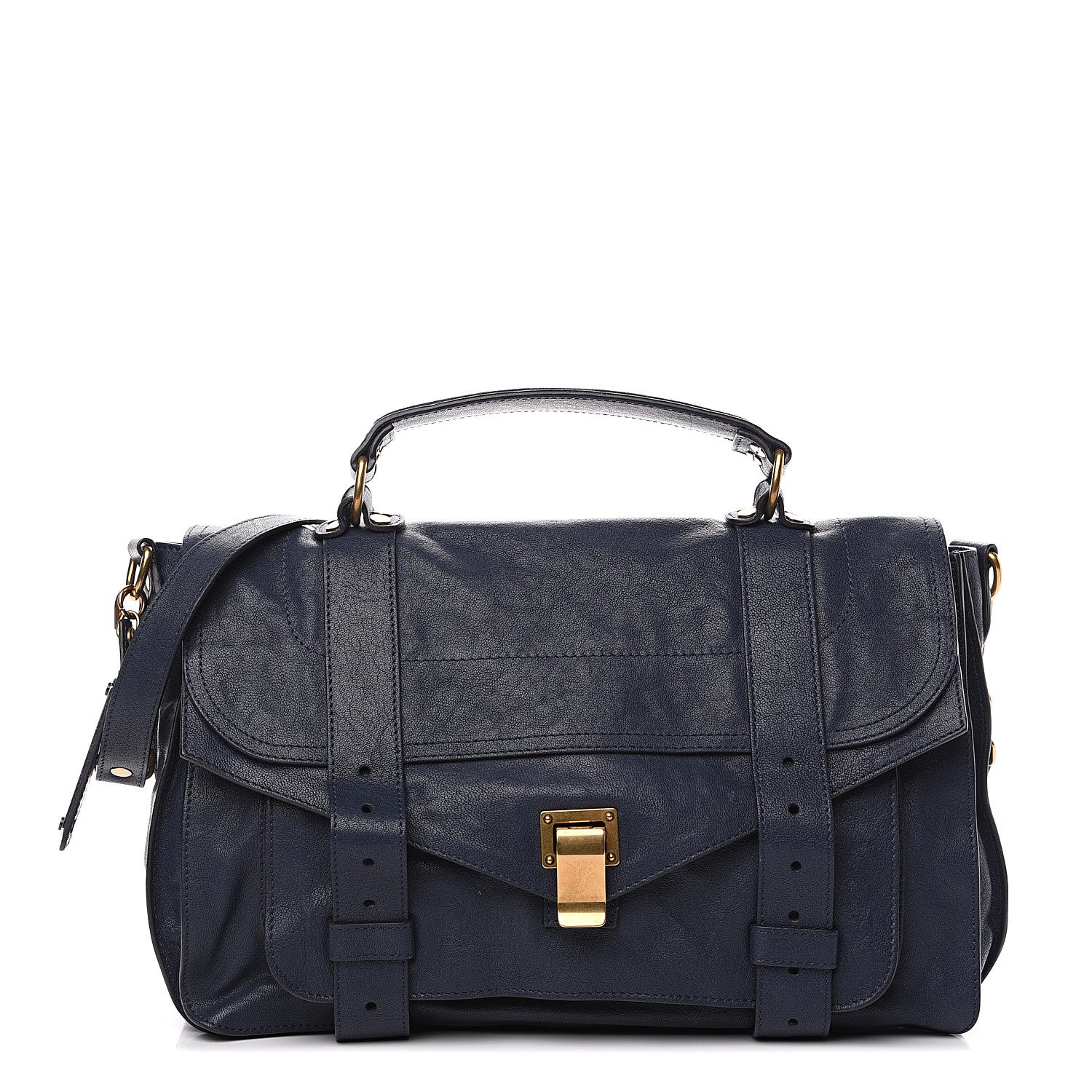 Proenza Schouler Lambskin Medium PS1 Satchel Midnight 1 of 9