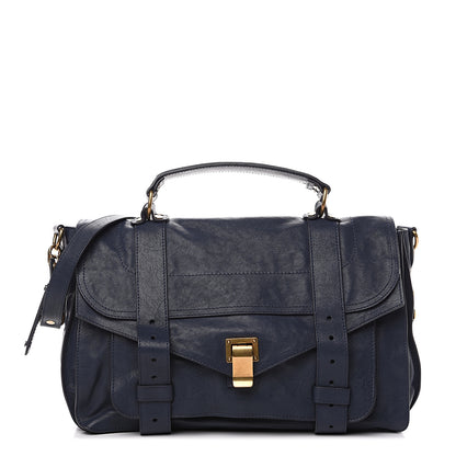Proenza Schouler Lambskin Medium PS1 Satchel Midnight 1 of 9